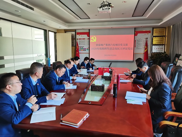 楊曉彬到徽鹽地產(chǎn)六安項目黨支部督導(dǎo)2020年度組織生活會